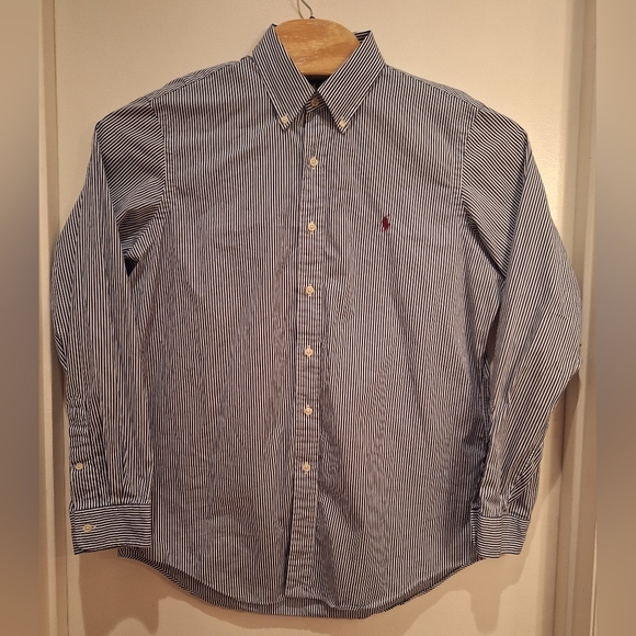 Ralph Lauren Other - Ralph‎ Lauren Men's Large Button Down Long Sleeve Pin Striped Casual Shirt